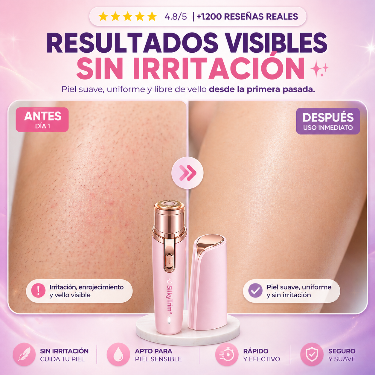 SilkyTrim™ Rasuradora femenina 2 en 1