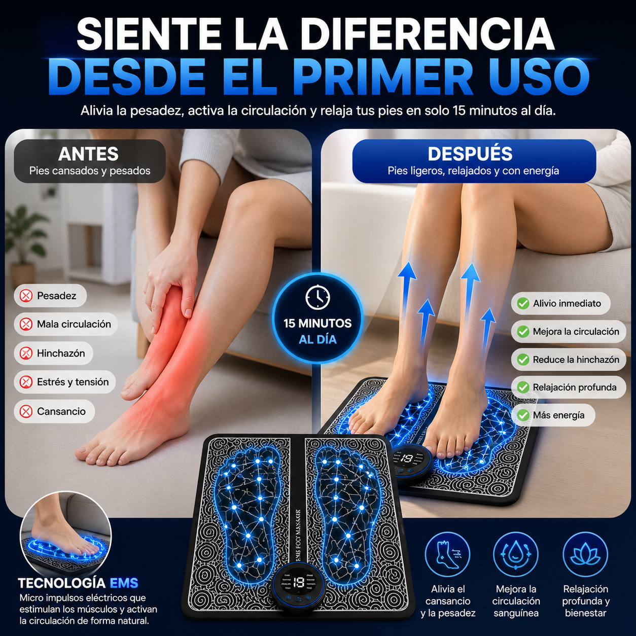 NeuroPad™ Alfombra Masajeadora Eléctrica