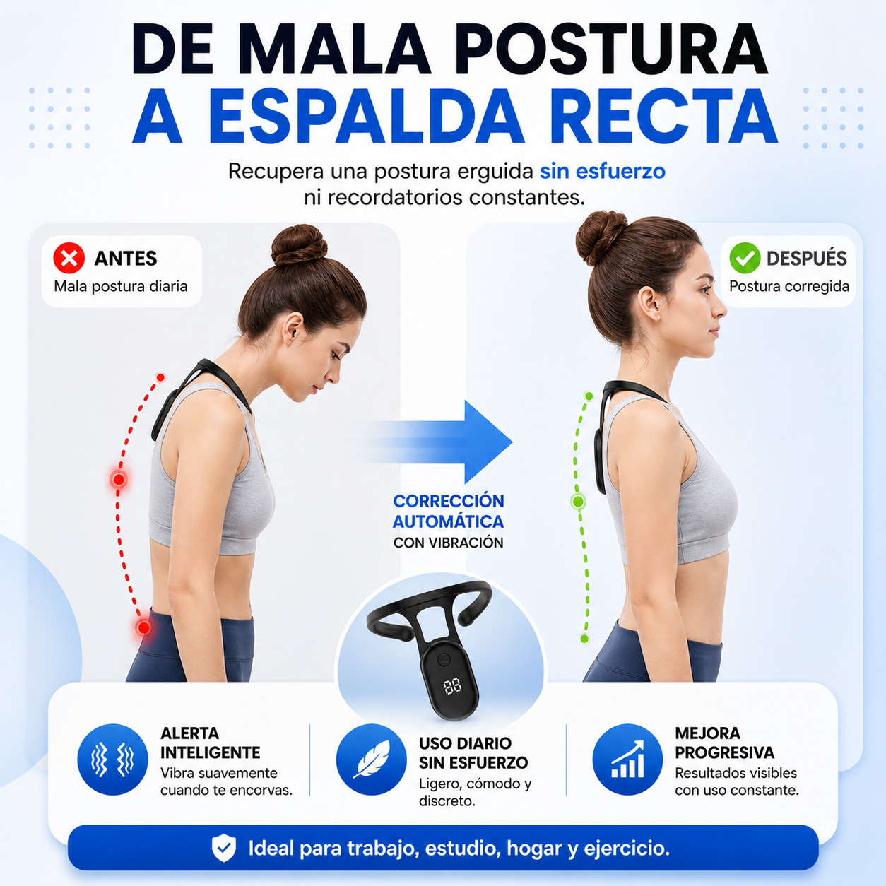 ErgoSence™ Corrector de Postura Digital