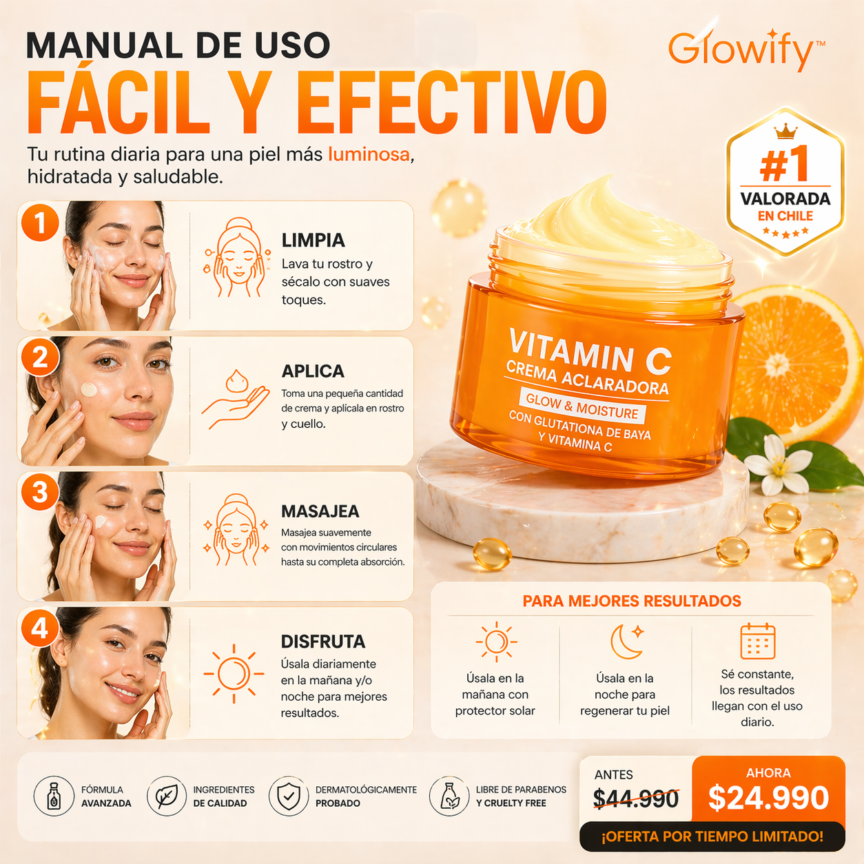 Glowify™ ✨ Crema Facial Vitamina C